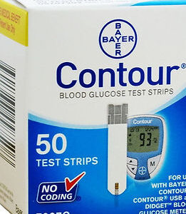 CONTOUR® Blood Glucose Test Strips, Medicare, Yellow, 50ct (A4253)